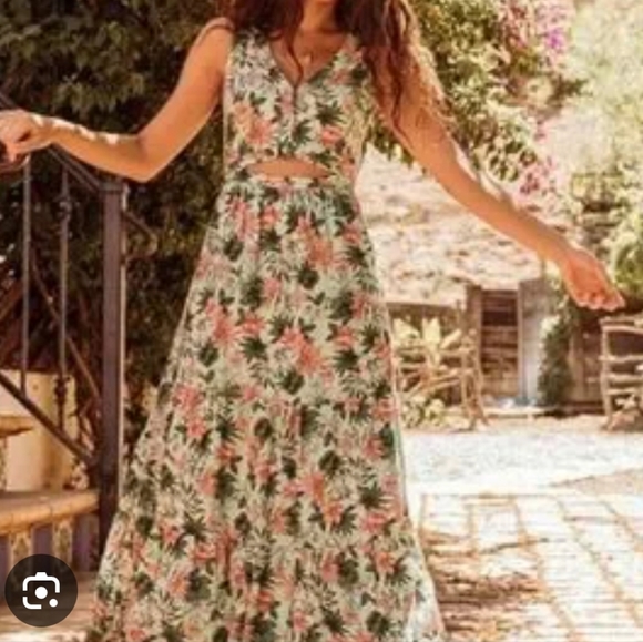 Lost + Wander Dresses & Skirts - Lost + Wander Anthropologie Island Hopper Floral Print Maxi